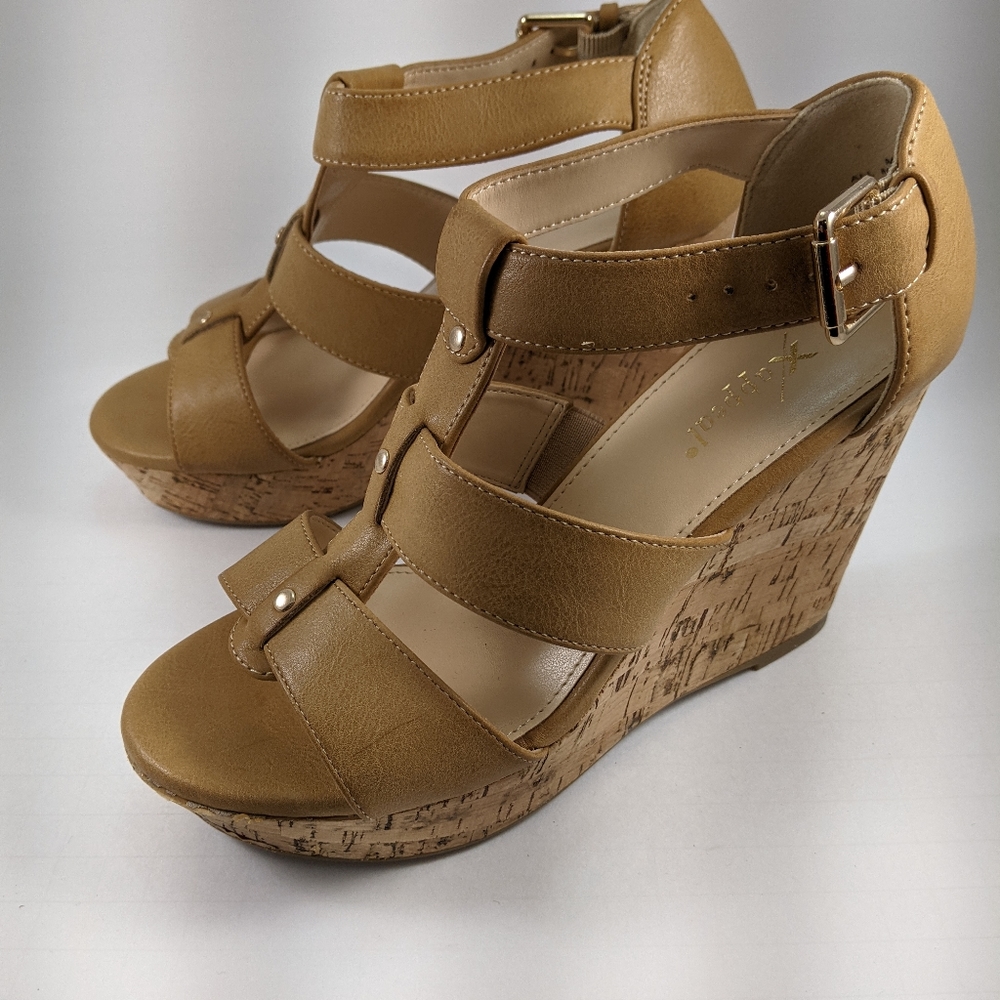 Xappeal Womens' Marlie Wedge Sandal - tan, size 6